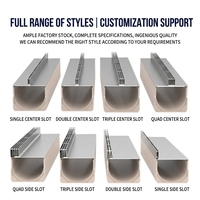 Grille de drainage linéaire en acier inoxydable durable et esthétique sur mesure pour applications de drainage au sol extérieur et d'aménagement paysager municipal