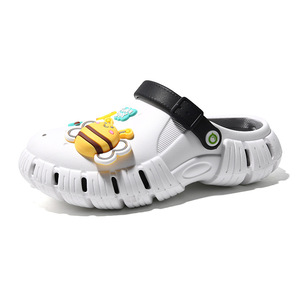 Women's Platform <b>Clogs</b> White Cartoon EVA Hollow Thick Sole Summer Sandals Non Slip Breathable Wear Resistant - Product Image 5