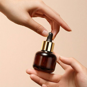 Mingsheng - Botella de Vidrio Ámbar de Lujo de 30 ml con Gotero, Mini Botella Vacía de 2 oz, Esmerilada, para Perfume, Suero, Aceite Capilar - Product Image 2