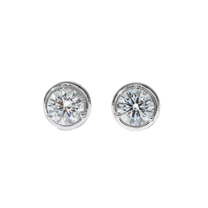 Aretes Elegantes con Diamantes Cultivados en Laboratorio, Oro de 18K, Certificación IGI, Joyería Minimalista con Diamantes para Uso Diario, para Mujer - Product Image 1