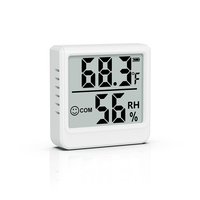 Mini hygromètre numérique en plastique ABS écran LCD alimenté par batterie pour un usage domestique OEM/ODM pris en charge IP55 certifié CE/FCC