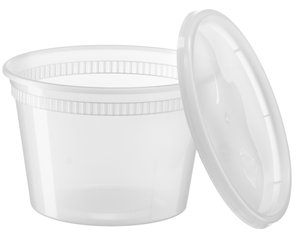 Container Food Containers Food Container Plastic Container 18oz Plastic Airtight Deli Container Round Shape Take Out Food Containers