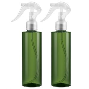 <b>200ml</b> 250ml 500ml Transparent PET Mist Fine <b>Bottle</b> with Black Pump Sprayer Screen Printed Beauty Packaging - Product Image 1