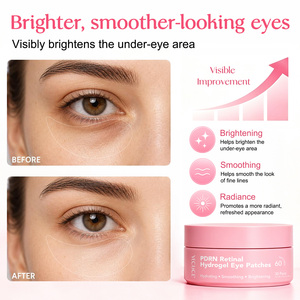 YECUCE 60 Patchs Hydrogel PDRN <span class=keywords><strong>pour</strong></span> le Contour des <span class=keywords><strong>Yeux</strong></span>, Soin Coréen Rafraîchissant à la Caféine et au Collagène - Product Image 4