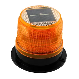 SOLAR LED WARNING LIGHT TRAFFIC ROAD SIGNAL LIGHT LED SOLAR STROBE EMERGENCY FLASH LAMP WITH STRONG MAGNET AND SCREWS BASE