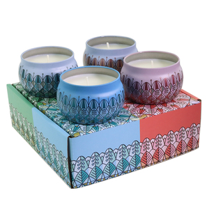 Luxury Fragrance <strong>Round</strong> Metal Tin Box White Scented <strong>Candles</strong> Private Label Gift Box Jar - Product Image 3