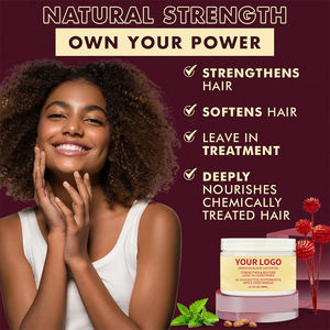 Tratamiento sin Enjuague de Hoja de Ricino Negro Jamaicano 340ml, Marca Privada OEM, Fortalece, Repara, Sin Frizz, Vegano - Product Image 5