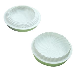 Phong cách mới hộ gia đình 3D Silicone khuôn <span class=keywords><strong>b</strong></span>ánh dễ thương hình tròn Charlotte Baking Pan ren thiết kế máy rử<span class=keywords><strong>a</strong></span> chén an toàn Baking công cụ thiết lập - Product Image 4