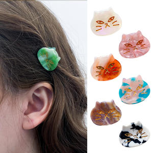 Mignon Mini Chat Acétate Pinces À Cheveux Animal Cheveux <span class=keywords><strong>Griffe</strong></span> Accessoires à Vendre - Product Image 2