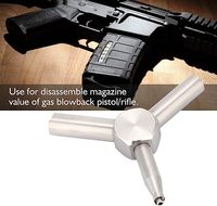 Clé à valve pour outil de retrait de chargeur de gaz, en acier inoxydable, taille 1/4 po, multifonction pour entraînement en extérieur