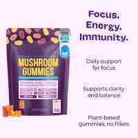 Gummies aux champignons Lion's Mane à saveur personnalisée avec des extraits naturels, soutien immunitaire et énergétique, complément alimentaire à base de plantes