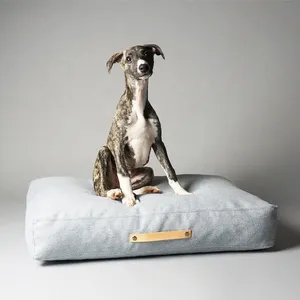 Grand tissu de luxe personnalisé, en mousse à mémoire de forme, pour chien, canapé-lit, haute qualité