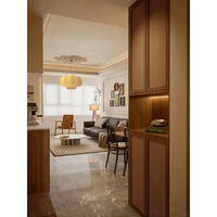 Armoire de rangement garde-manger autoportante porte en rotin naturel armoires de buffet buffet buffet armoire de rangement buffet