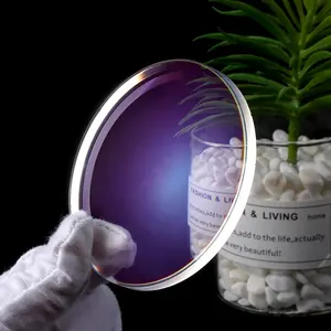 Lentilles de prescription photochromiques à indice élevé 1.67 photogrey lunettes à lentille bleue ou noire à vision unique pour les gars