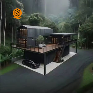 منزل حاويات حديث التصميم موفر للمساحة 20 قدم و40 قدم، سكن متعدد الطوابق، منزل حاويات مسبق الصنع، فيلا فاخرة - Product Image 4