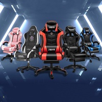 Chaise de jeu PC en cuir inclinable ergonomique confortable de haute qualité chaise d'ordinateur de bureau tournante moderne et économique