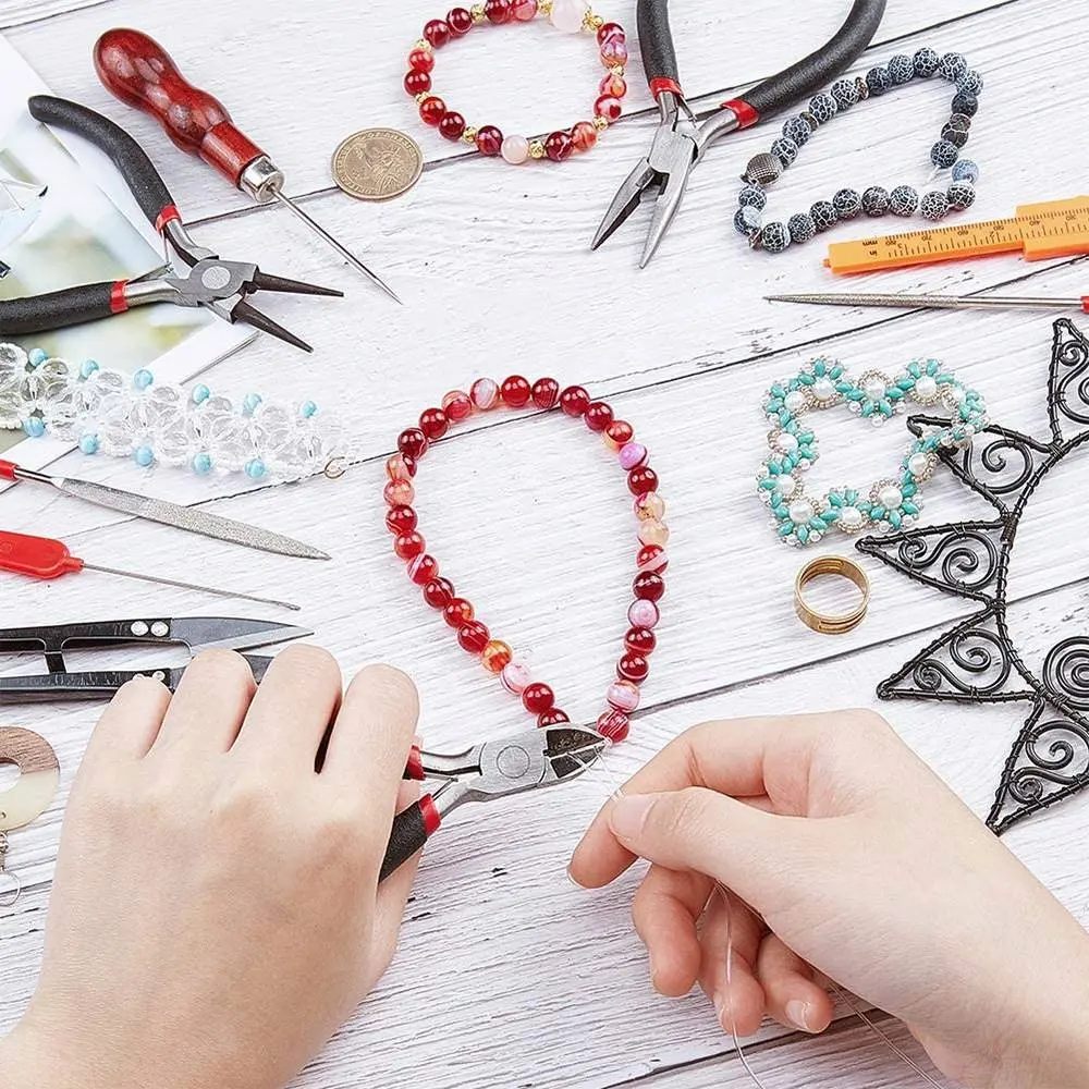 Handgefertigte Schmuck-Herstellungswerkzeuge Schmuckherstellung Zange Schere Werkzeug Schmuck-Set Hersteller