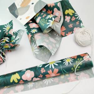 Papel <span class=keywords><strong>de</strong></span> <span class=keywords><strong>seda</strong></span> <span class=keywords><strong>de</strong></span> primavera con diseños florales coloridos únicos personalizados Papel <span class=keywords><strong>de</strong></span> regalo <span class=keywords><strong>de</strong></span> flores verdes retro Papel <span class=keywords><strong>de</strong></span> <span class=keywords><strong>seda</strong></span> a prueba <span class=keywords><strong>de</strong></span> humedad - Product Image 3