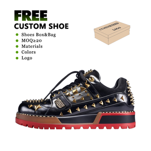 Sepatu Sneakers Chunky Wanita Desainer Trendi 2025, Platform Asli Mewah, Sepatu Kasual Tertutup, Grosir untuk Wanita Mujer - Product Image 1