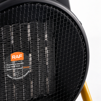Ventilateur chauffant portable 2000W à faible bruit avec protection contre la surchauffe, chauffage rapide pour la maison, l'atelier, le bureau, le garage R.1408