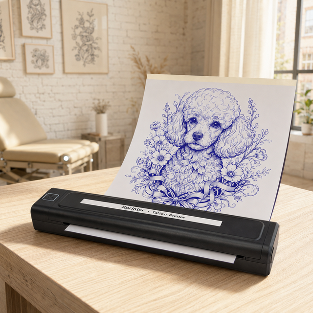 Xprinter K82 New Portable A4 Tattoo Pattern Printer Compatible with Mobile Devices for Shops