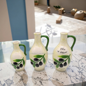 Vendite calde ue mercato in ceramica ampolle da cucina set di <span class=keywords><strong>olio</strong></span> d'oliva brocca e aceto bottiglie per uso di spezie <span class=keywords><strong>all</strong></span>'ingrosso - Product Image 1