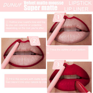 Ensemble de 6 rouges à lèvres mats, longue tenue, imperméables, finition velours, collection de couleurs pour les lèvres, boîte cadeau - Product Image 6