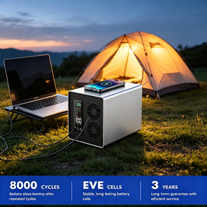 สถานีพลังงานสำรองแบบพกพา Rock New Energy 1000W 500W ความจุแบตเตอรี่ 2009Wh เครื่องกำเนิดพลังงานแสงอาทิตย์ ชาร์จไร้สาย สำหรับการตั้งแคมป์ - Product Image 4