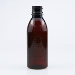 Nuevas Botellas Ovaladas de Plástico PET Vacías de Color Ámbar Personalizado para Medicamentos Líquidos Orales, Impresión Serigráfica para Champú y Loción - Product Image 5