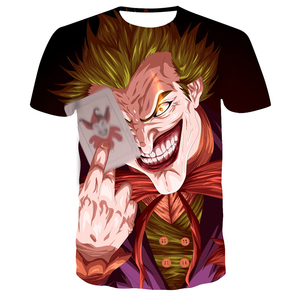 T-shirt à manches courtes pour homme et femme, tendance, <span class=keywords><strong>super</strong></span> cool, grande taille, respirant, anti-boulochage, imprimé en 3D, dessin animé clown - Product Image 1