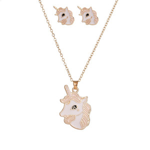 Trendz Mode Filles Enfants Bijoux Alliage Licorne Ensemble De Bijoux - Product Image 1