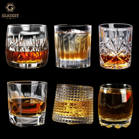 Verres à whisky en cristal transparent, verres à whisky pour bar, verres à vodka, bière, bourbon, scotch