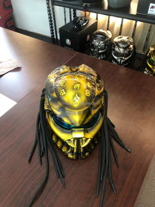 หมวกกันน็อคเต็มใบ ดีไซน์เท่ห์ สำหรับมอเตอร์ไซค์ หมวกกันน็อคกลางแจ้ง ลาย Predator Alien หมวกกันน็อคมอเตอร์ไซค์ Predator สุดเท่ ลาย Hunter Yautja หมวกกันน็อค Capacete Para - Product Image 2