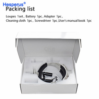 DEASIN 5X / 6X loupe dentaire binoculaire Kepler Loupes bandeau réglable avec phare LED 5W dentiste outil de phare chirurgical