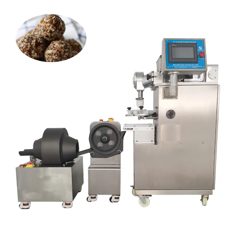 Máquina formadora de bolas de frutas con fechas automáticas Máquina para Hacer bolas de proteínas para clientes del Reino Unido