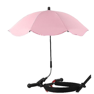 <span class=keywords><strong>Cochecito</strong></span> de bebé impermeable para lluvia, Paraguas automático para niños, UV <span class=keywords><strong>sombrilla</strong></span> de protección, paraguas andador para bebés, paraguas de sol con pegamento plateado - Product Image 1