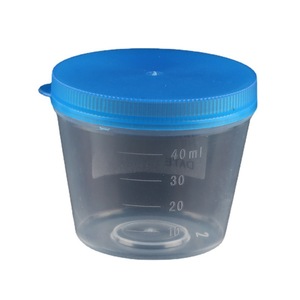 Gobelet d'échantillonnage Tamayasu 20ml 30ml 40ml 60ml 120ml en plastique avec couvercle pour tests d'urine, de selles et de crachats - Product Image 4