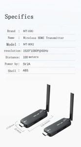 100m không dây HDMI máy phát và máy thu 1080P, MT-VIKI <span class=keywords><strong>Wifi</strong></span> HDMI Extender máy phát với máy thu - Product Image 5
