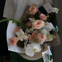 Emballage de bouquet de fleurs en plastique alvéolé fait main, version coréenne, résistant à la graisse, écologique, enduit de PE, jetable, DIY