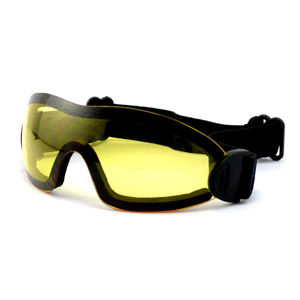نظارات الدراجة ذات عدسة صفراء قابلة للتعديل والمعروفة بأنها نظارات تمنح الحماية الكاملة في المنافسات وركوب الخيل ومزودة برغوة لينة - Product Image 3