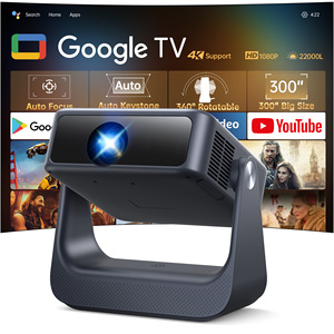 Proiettore OEM ATV Certificato Google <span class=keywords><strong>Full</strong></span> <span class=keywords><strong>HD</strong></span> Ottica Diretta 1200 ANSI Lumen Alta Qualità 4K LED Proiettore Portatile Android <span class=keywords><strong>TV</strong></span> - Product Image 1