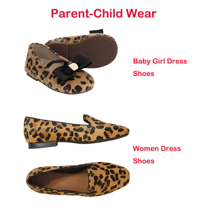 Toddler Baby Leopard Print Zapatos De Lona Para Bebes Pequenos Soft Sole  Non-slip Beby Girl Dress Bebi Shoes Family Matching