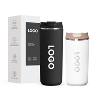 Gobelet à café isotherme moderne en acier inoxydable Hong Ling 12oz 16oz 350ml 480ml avec couvercle à double ouverture, fabricant de marques privées