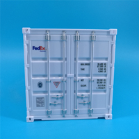 Porte-stylo en forme de conteneur maritime FedEx de 20 cm, boîte de rangement, cadeau promotionnel, logo personnalisé, ODM, OEM