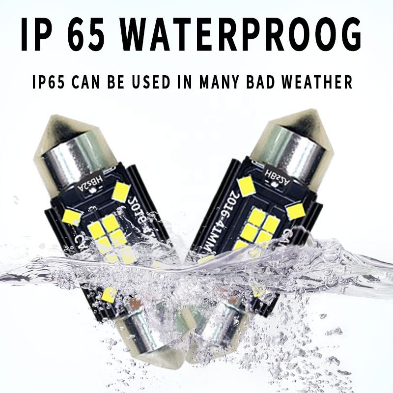 Safego 10x C5W LED 36MM Feston CANBUS 5050 Ampoules 3SMD Dôme Voiture Intérieur LED Lumière