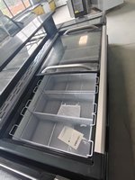 Vitrines réfrigérées transparentes de grande capacité, directement de l'usine, pour le stockage de crèmes glacées dans les magasins de proximité