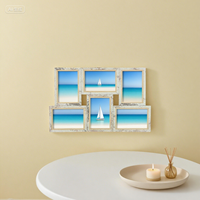 Présentoir mural multi-cadres pour photos Collage Décoration intérieure moderne