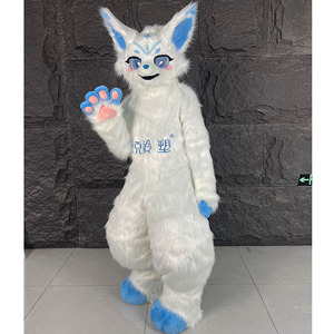 Costume de Mascotte Personnalisé <span class=keywords><strong>Renard</strong></span> Blanc Glacé Fursuit Anime Kemono pour Adultes Fête & Spectacle Scénique Nouveauté 2026 - Product Image 5