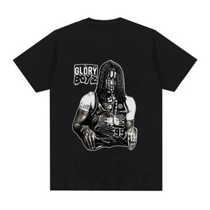 T-shirt décontracté à manches courtes pour homme, style esthétique rétro, streetwear oversize, par Rapper Chief - Product Image 5