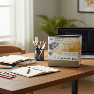 Caja Organizadora Rectangular Apilable de Tela No Tejida Mnj, Moderna, Minimalista y Ecológica, 40x40x25cm, Contenedor de Almacenamiento para el Hogar - Product Image 3